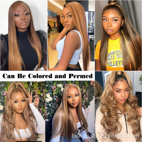 Black Lady 4/27 Wavy Human Hair Remy Wig Brazil 100% Real Hair Straight Hair Bundle Wig Closed Pre-pull Wholesale Dealer Offer